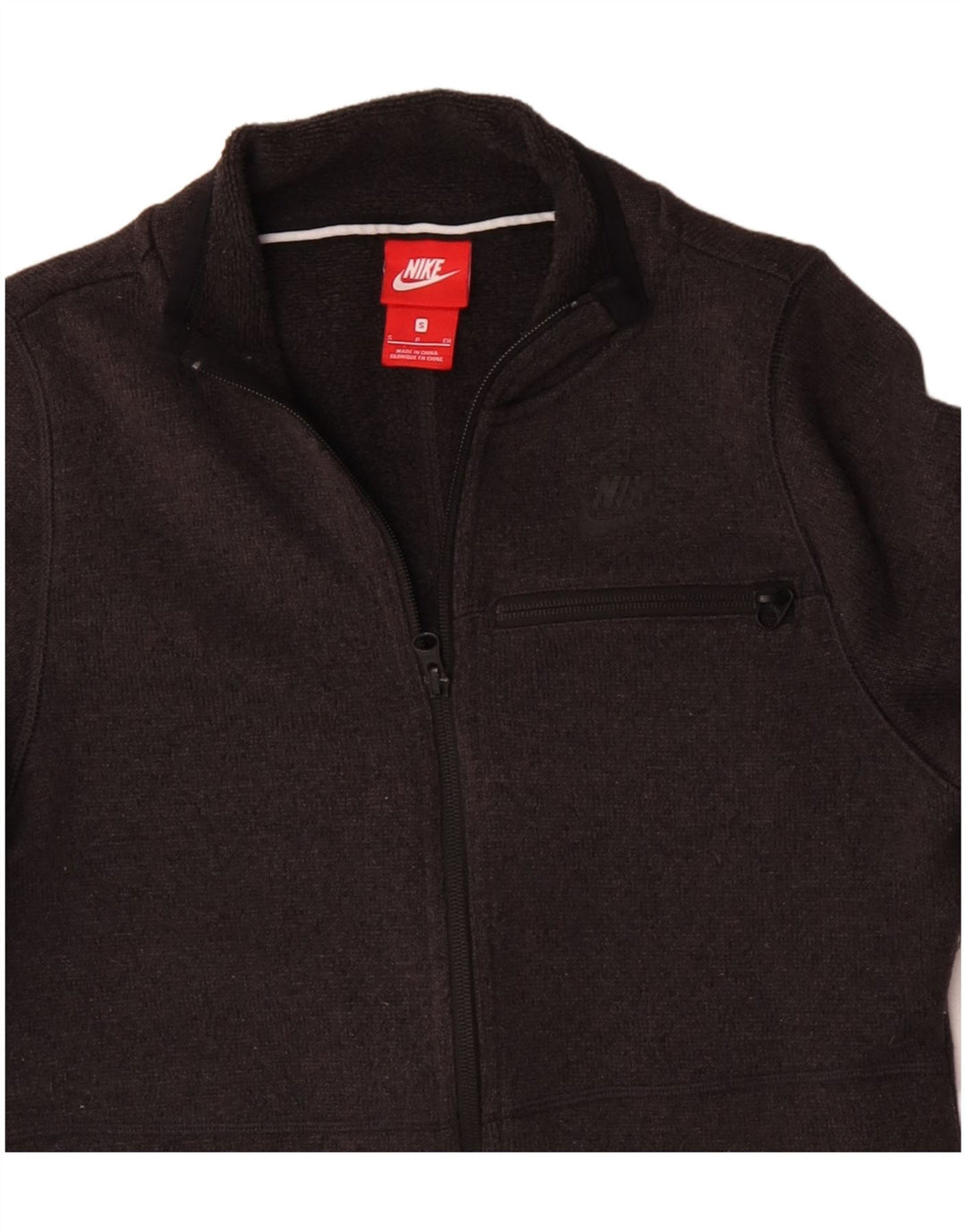 NIKE Damen-Trainingsanzug-Top-Jacke, UK 10, Größe S, grau, Polyester