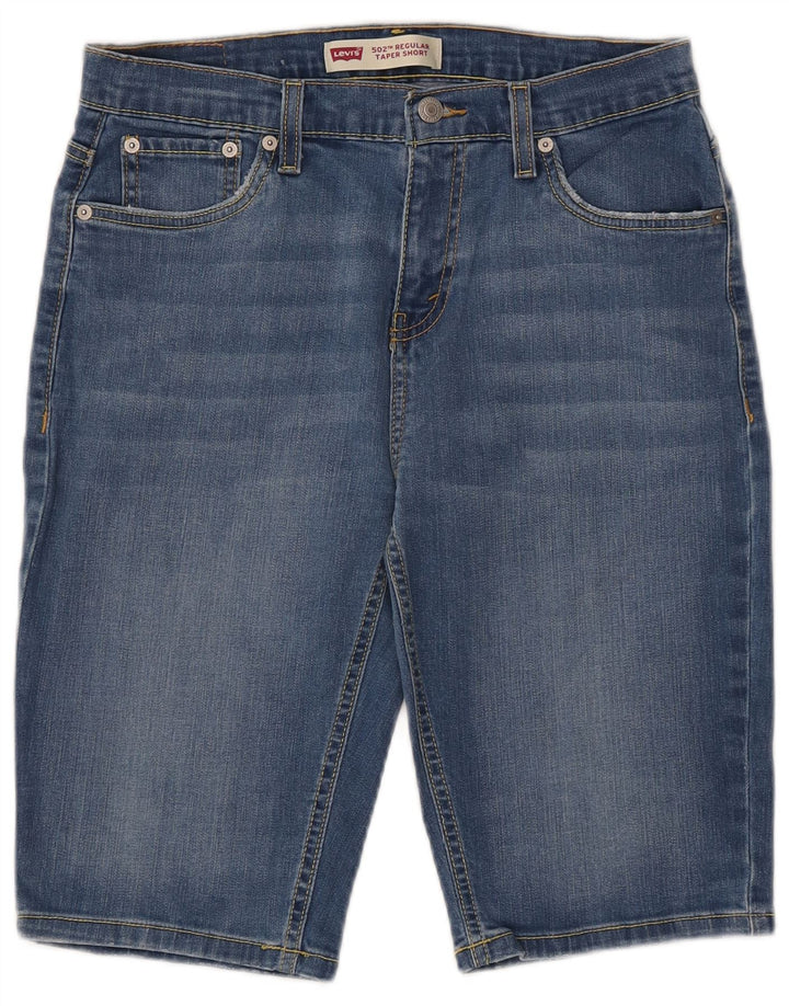 Levi's Jungen 502 Regular Taper Denim Shorts 15–16 Jahre W30 Blaue Baumwolle