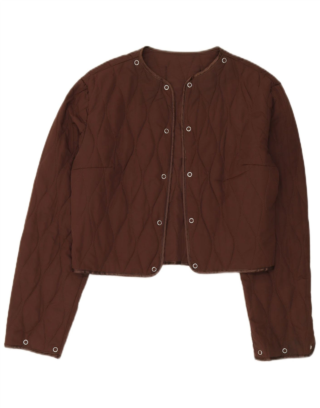 Roccobarocco Damen Crop Steppjacke UK 14 Mittelbraun