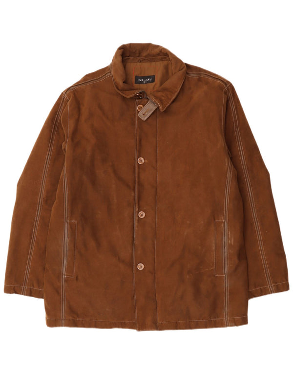 Vintage Herren Windjacke EU 56 3XL Braun