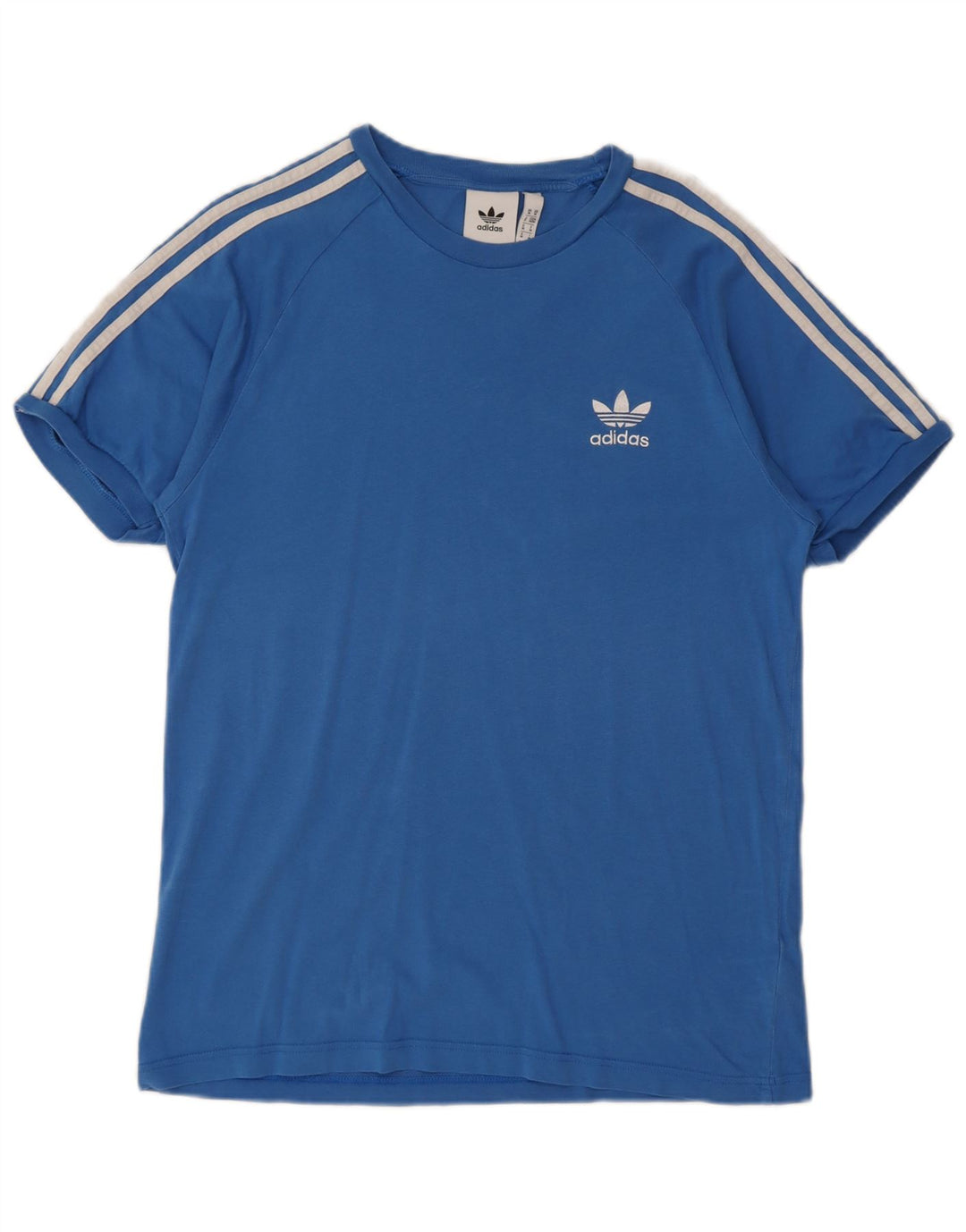 Adidas Herren T-Shirt Top mittelblaue Baumwolle