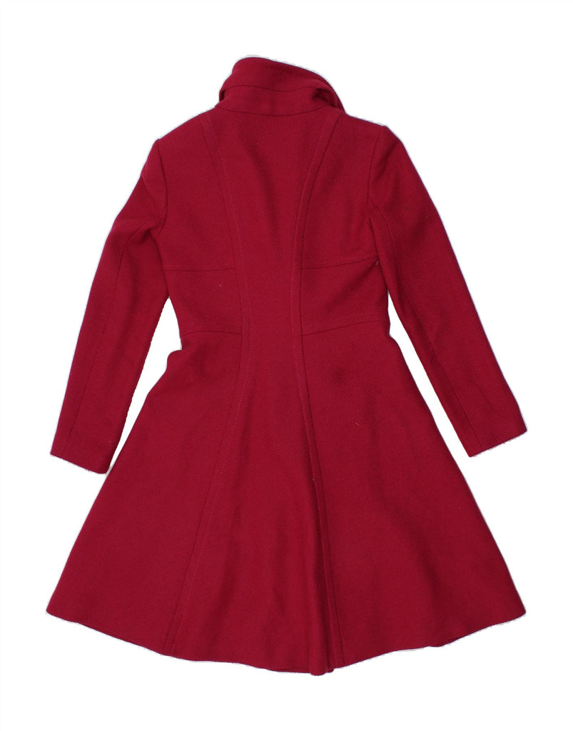 REISS Womens Double Breasted Coat UK 10 Small Pink Wool Vintage Reiss and Second-Hand Reiss from Messina Hembry 