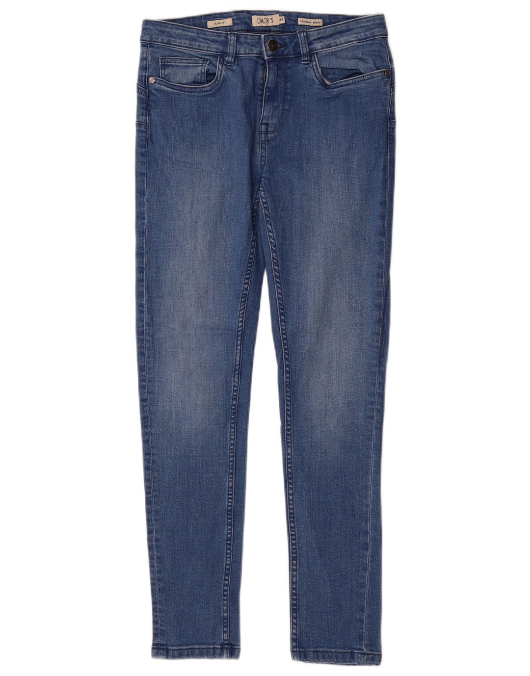 Dack's Damen Slim Jeans IT 44 Medium W30 L28 Blaue Baumwolle