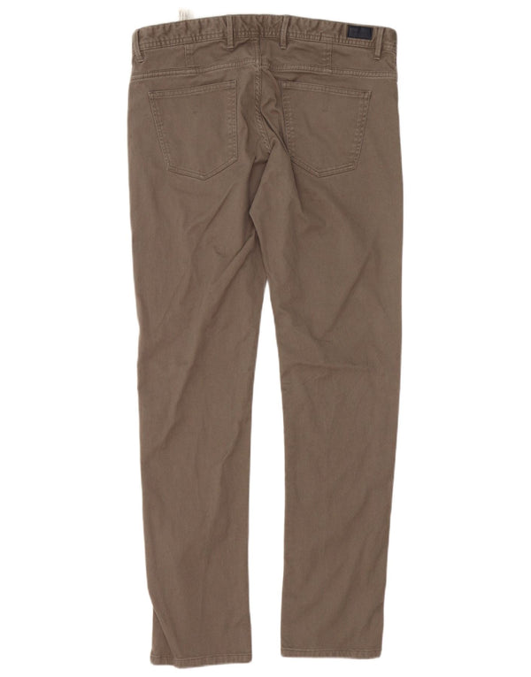 Massimo Dutti Herren Slim Fit Freizeithose EU 42 Large W32 L32 Grau Baumwolle