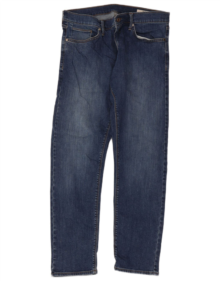 Marks & Spencer Herren Slim Jeans W34 L31 Blaue Baumwolle