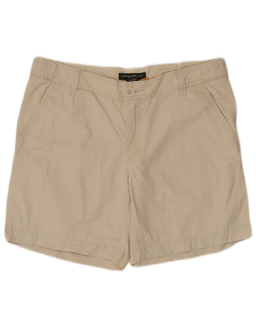 EDDIE BAUER Damen Chinoshorts US 6 Medium W34 Beige Baumwolle