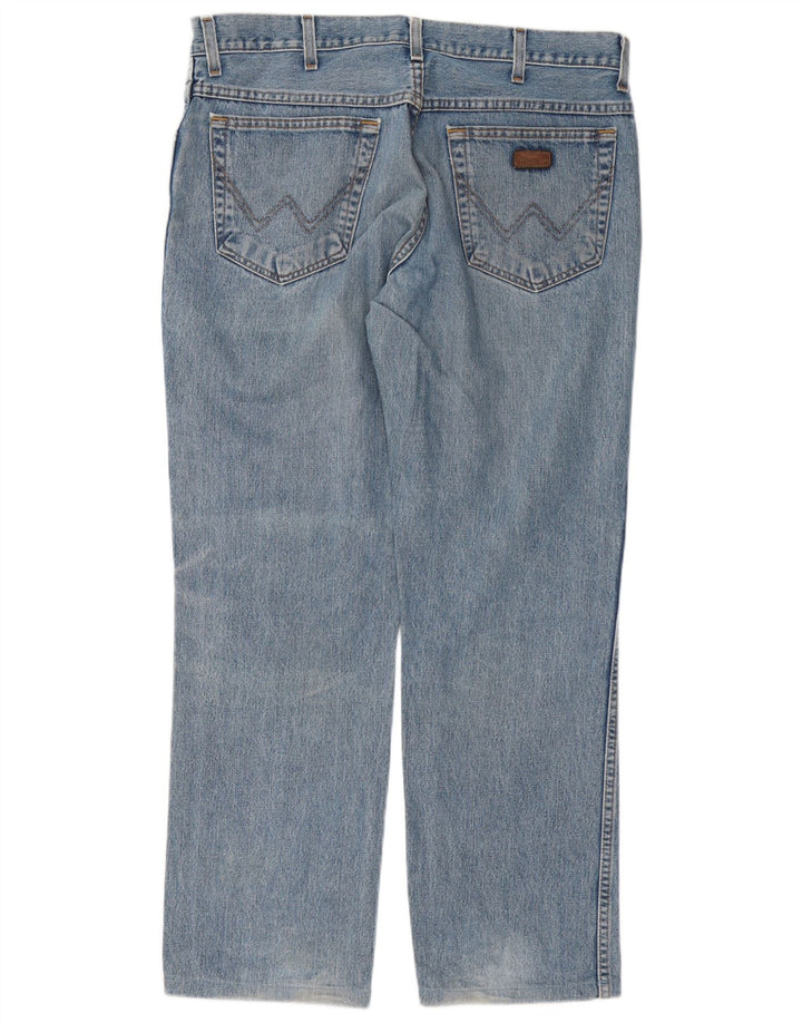 Wrangler Herren Texas Straight Jeans W35 L29 Blaue Baumwolle