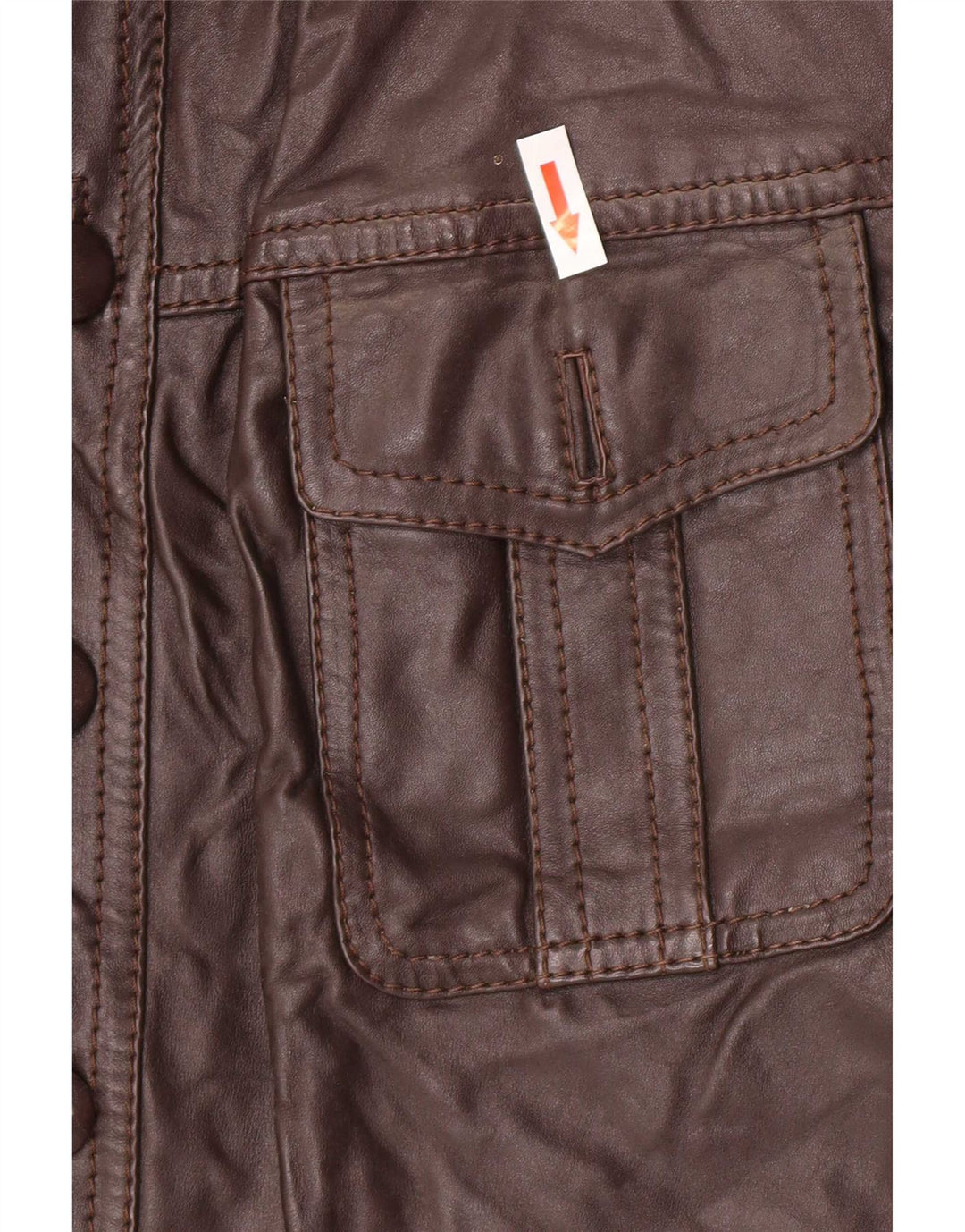 Vintage Herren Lederjacke UK 36 Small Brown