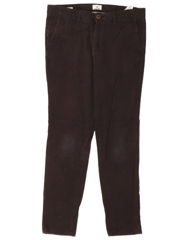 Jack & Jones Slim Chino-Hose für Herren, W34, L32, schwarze Baumwolle