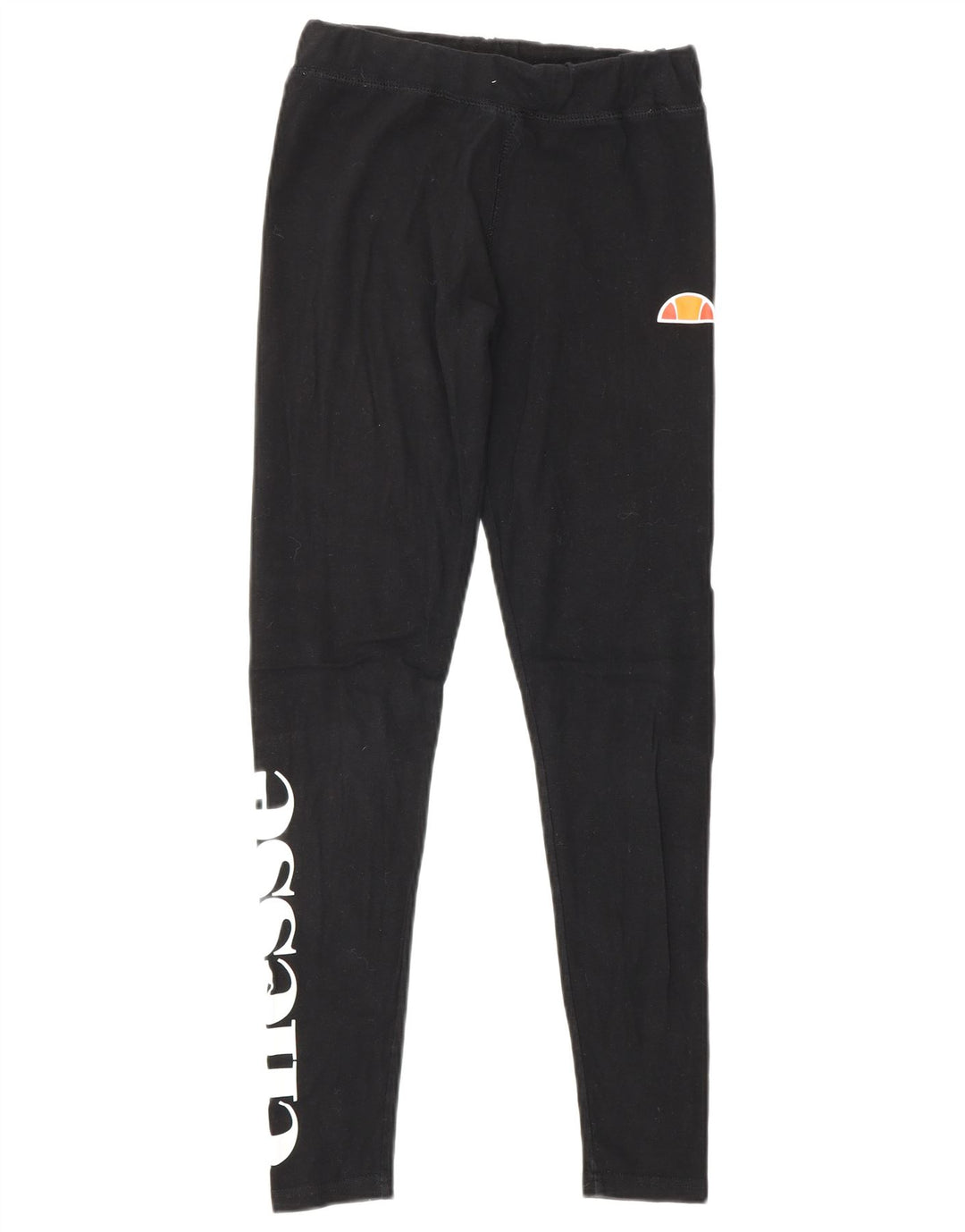 ELLESSE Damen Grafik-Leggings UK 8 Small Schwarz