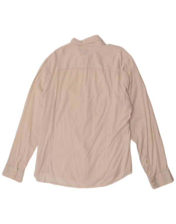 Calvin Klein Jeans Herrenhemd 2XL aus weißer Baumwolle