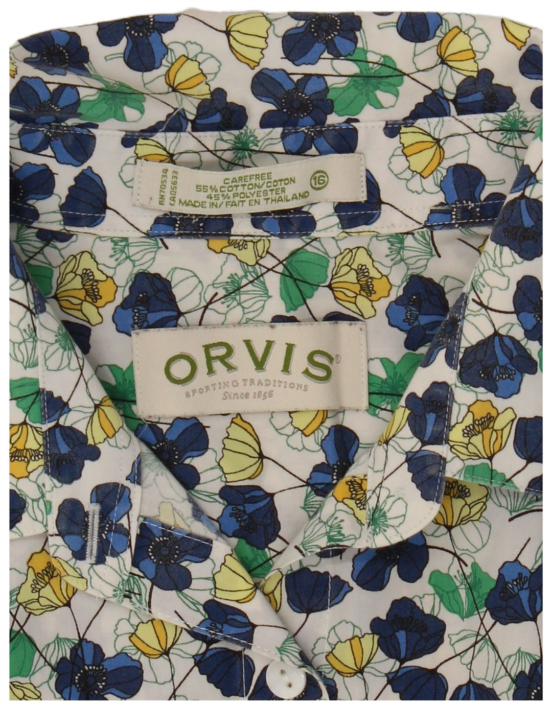 Orvis Damen-Hemd UK 16, groß, mehrfarbig, Blumenmuster, Baumwolle