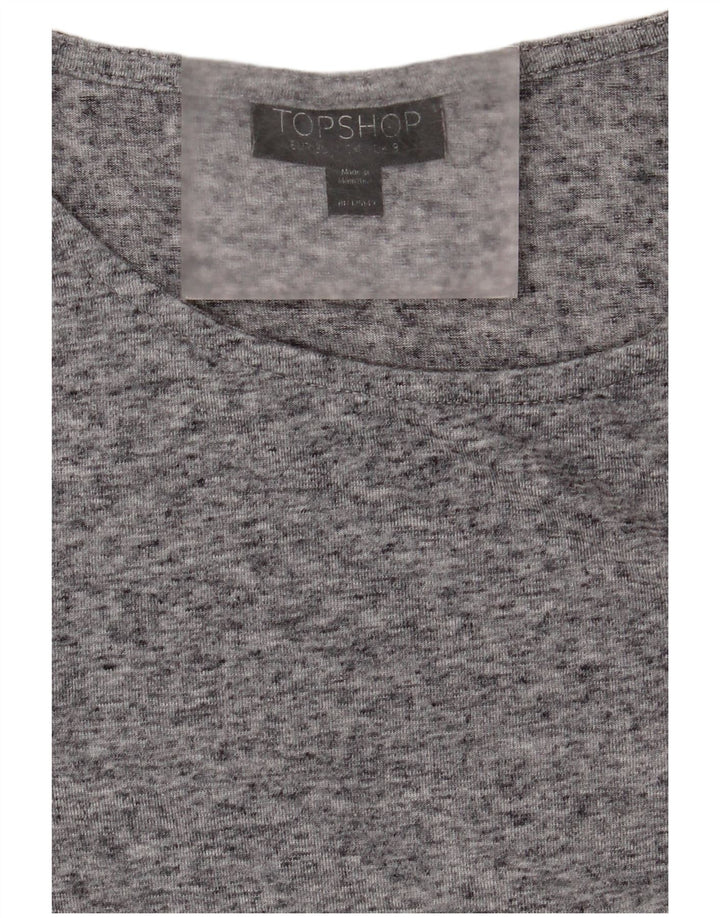 Topshop Damen-A-Linien-Kleid, Größe S, Gr. 8, Grau meliert