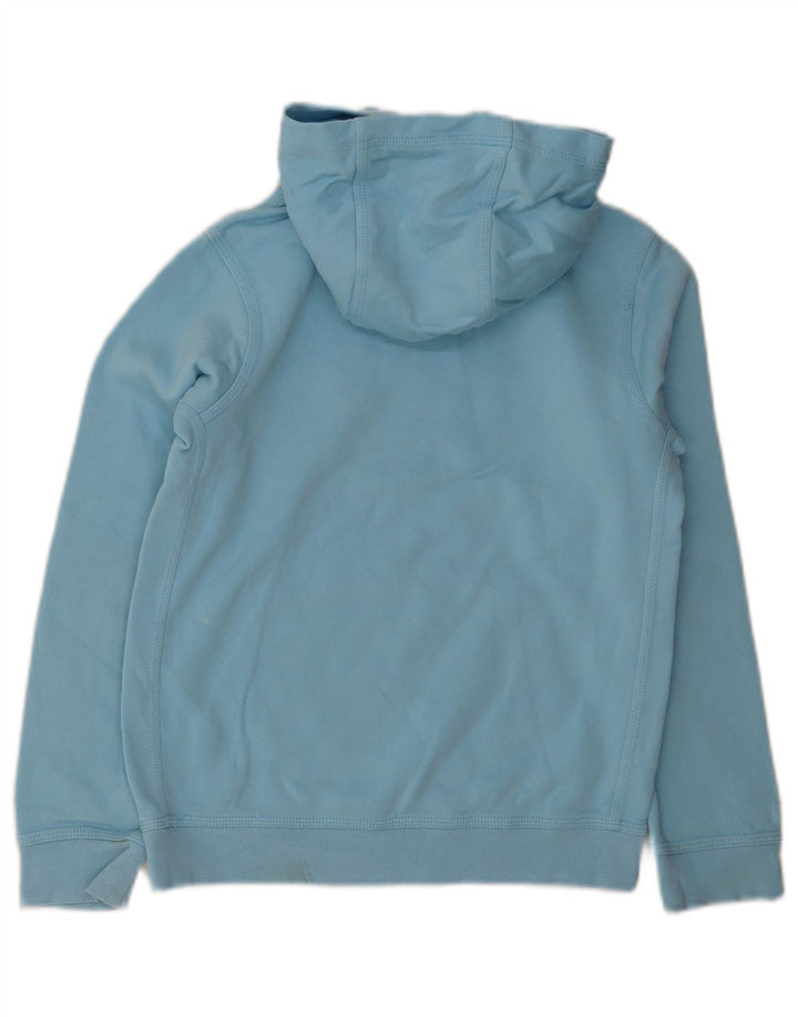 Nike Jungen-Pullover mit grafischem Kapuzenpullover, 10–11 Jahre, mittelblaue Baumwolle