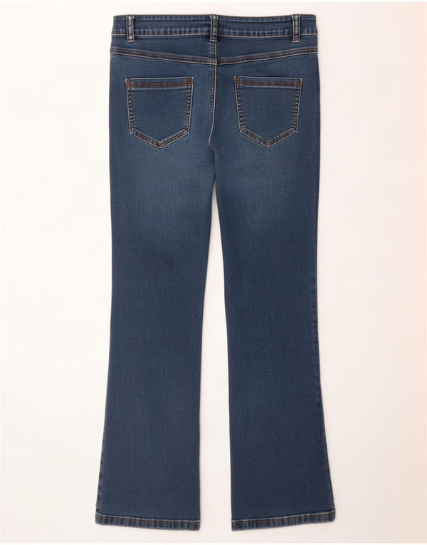 M&Co Damen Bootcut Jeans UK 12 Medium W30 L28 Blaue Baumwolle