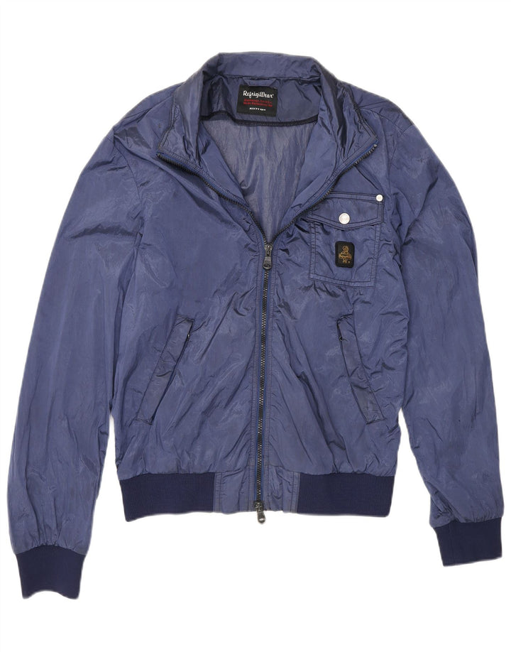 Refrigiwear Herren Bomberjacke IT 46 Small Blue Colourblock Polyamid