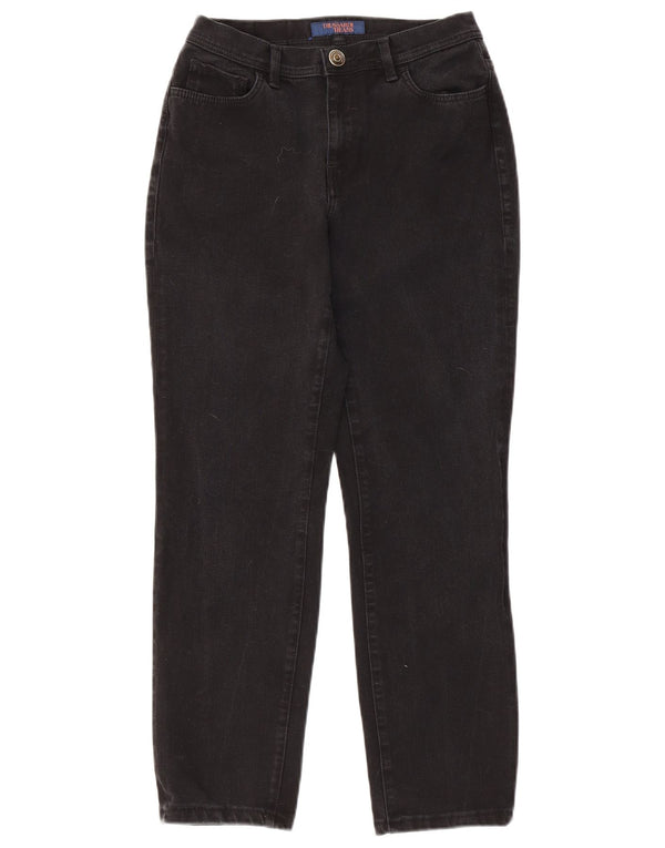 Trussardi Damen Mid Rise Slim Jeans W28 L26 Schwarz