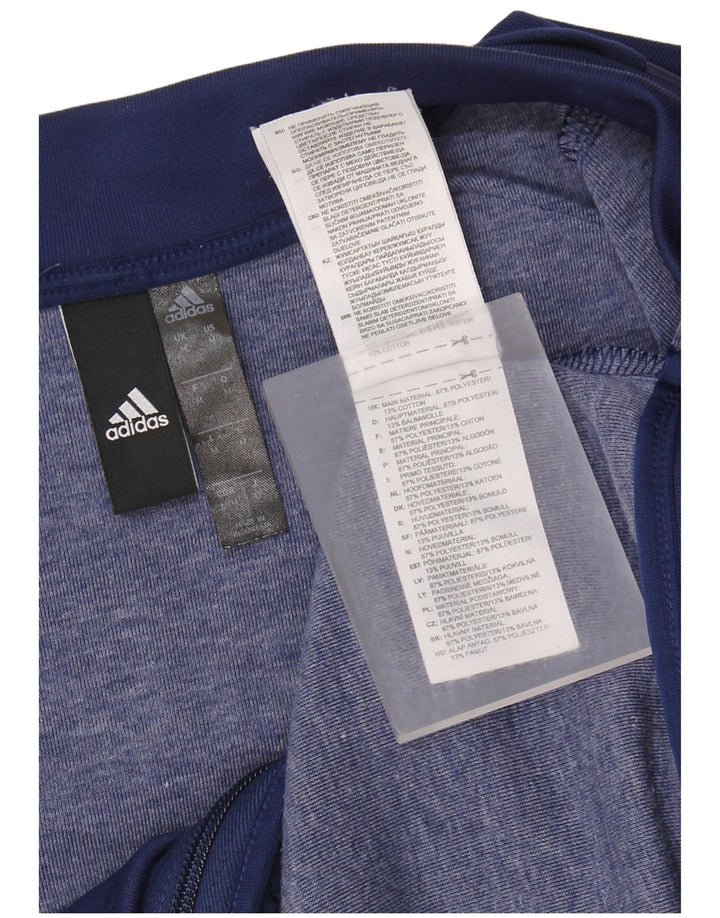 ADIDAS Herren-Trainingsanzugoberteil mit Grafik, mittleres marineblaues Polyester