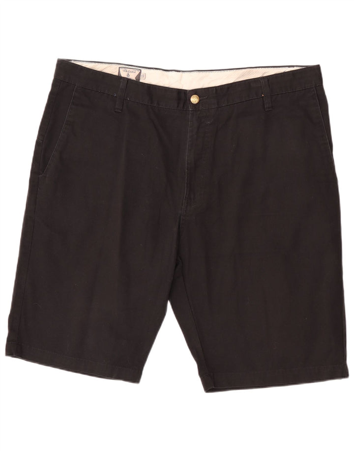 Volcom Herren Chino Shorts W38 XL Schwarz Baumwolle