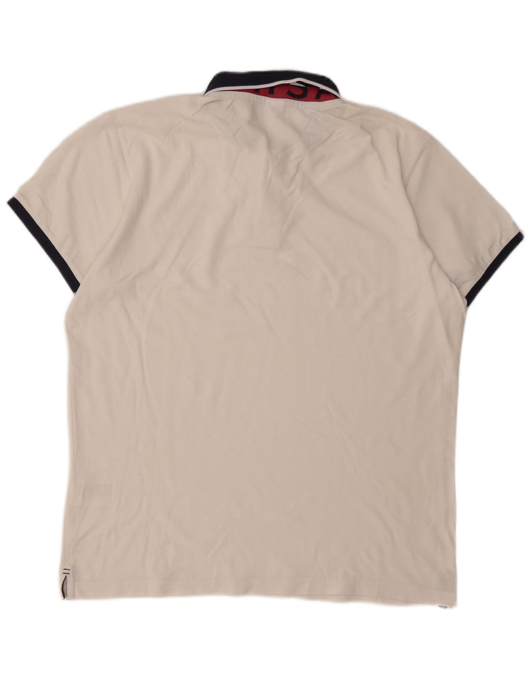 NORTH SAILS Mens Graphic Polo Shirt XL White Cotton