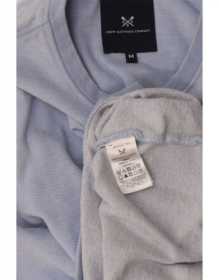 Crew Clothing Herren-Sweatshirt-Pullover aus mittelblauer Baumwolle