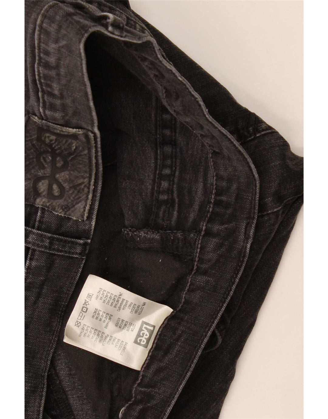 Lee Herren Blake Straight Jeans W33 L30 Graue Baumwolle