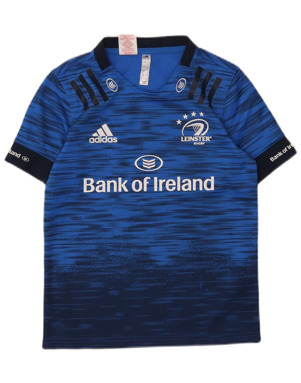 Adidas Jungen Leinster Rugby Graphic T-Shirt Top 11–12 Jahre Blauer Farbblock