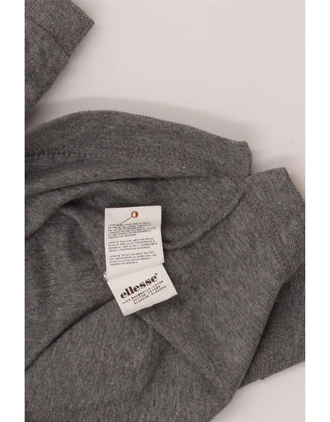 Ellesse Herren Poloshirt 2XL Grau Baumwolle