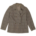 Marks & Spencer Damen Blazer Jacke UK 12 Mittelgrau kariert