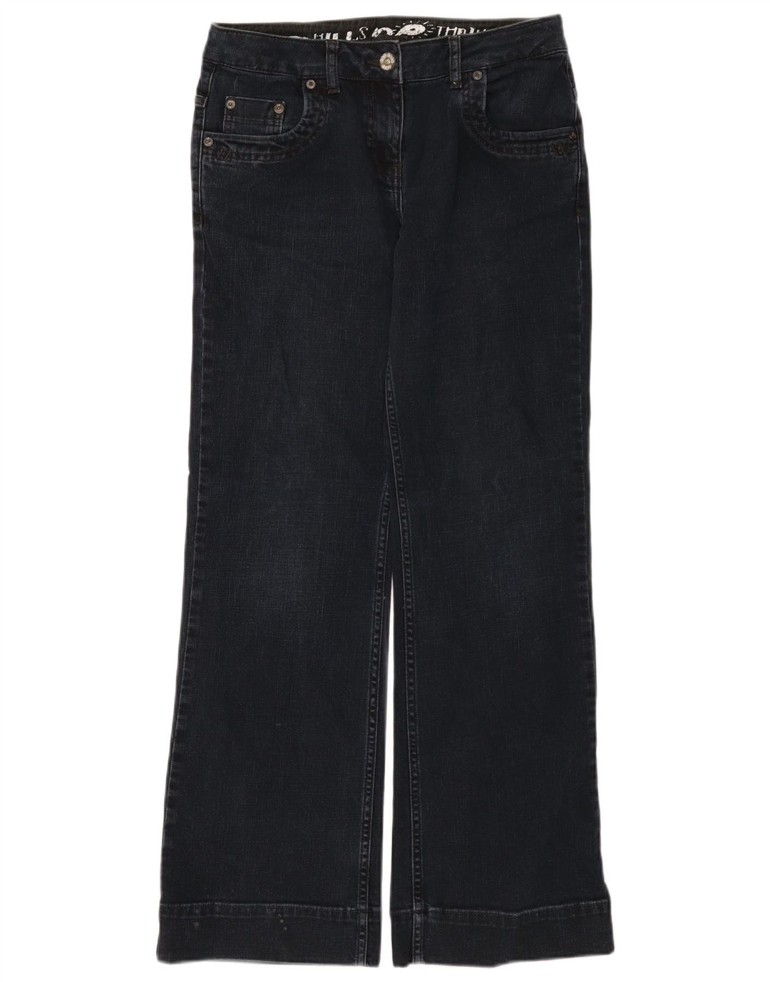 Fat Face Bootcut-Jeans für Damen, UK 10, Größe S, W30, L32, Marineblau, Baumwolle