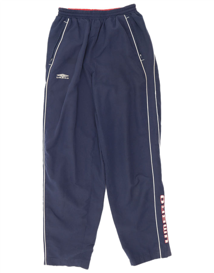Umbro Herren-Trainingsanzug mit Grafik, Jogginghose, Größe S, Marineblau, Polyester
