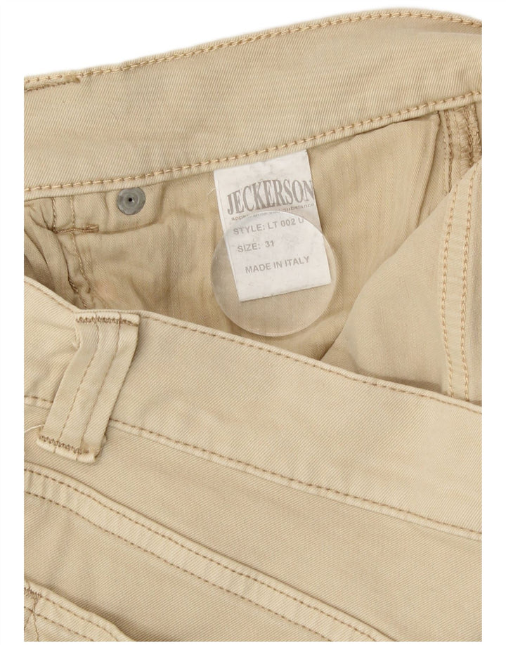 Jeckerson Herren Tapered Jeans W31 L31 Beige Baumwolle