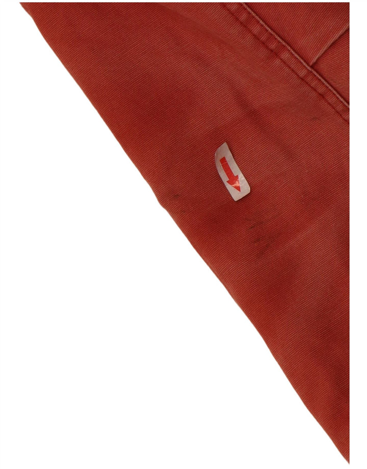 Quiksilver Damen-Bomberjacke mit Kapuze, UK 12, mittelrote Baumwolle