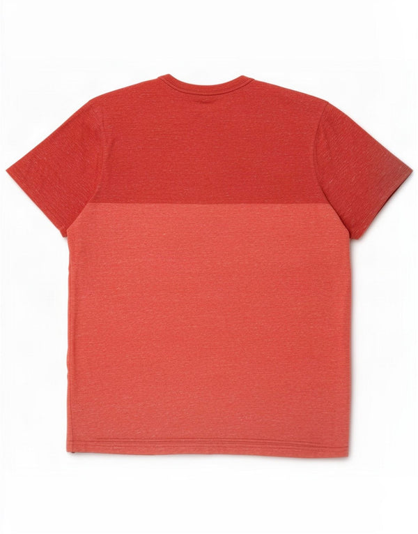 Mossimo Herren T-Shirt Top Mittelrot Colourblock Baumwolle