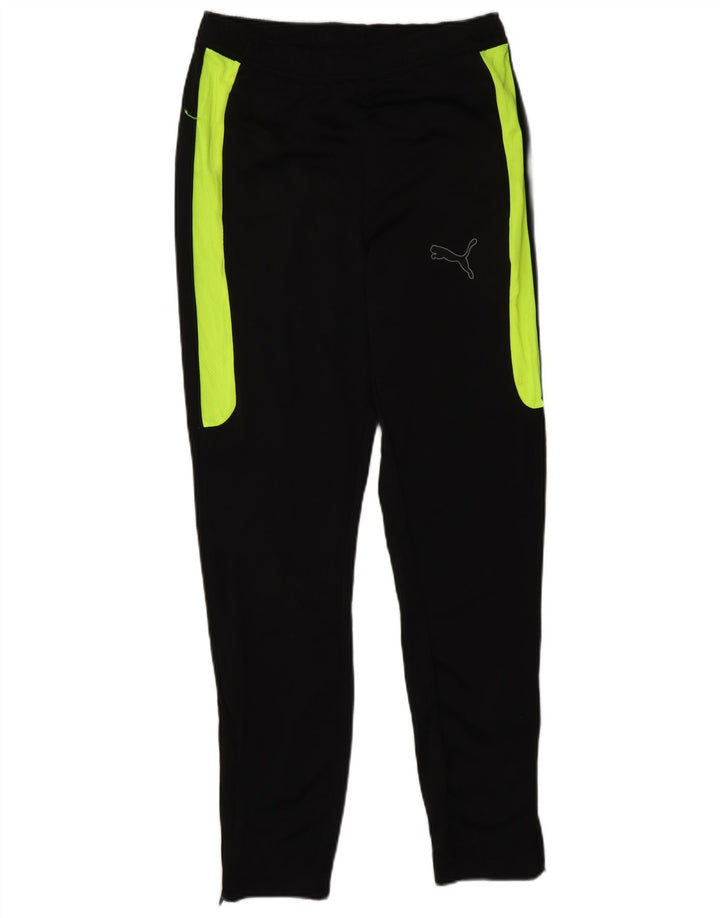PUMA Herren-Trainingshose, Größe S, Schwarz, Colourblock-Polyester