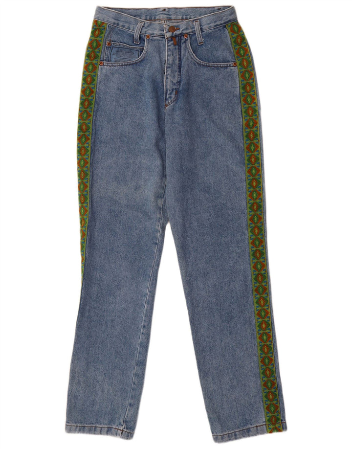 General Company Damen Straight Jeans W30 L33 Blau Geometrisch
