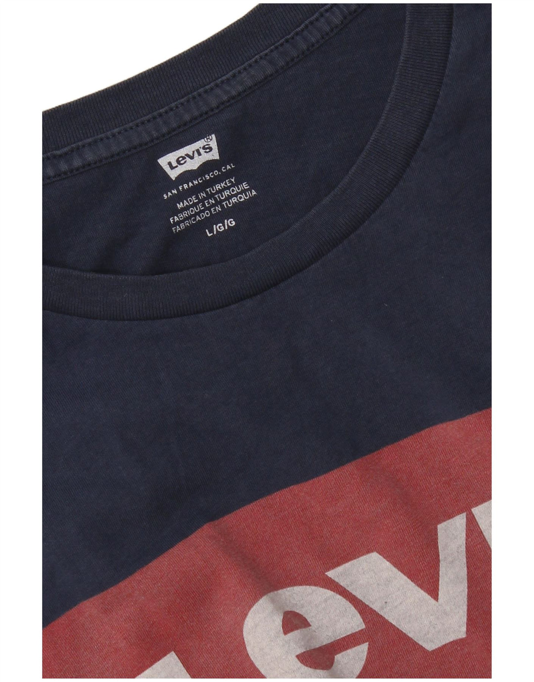 Levi's Herren-T-Shirt mit Grafik, Größe L, Marineblau