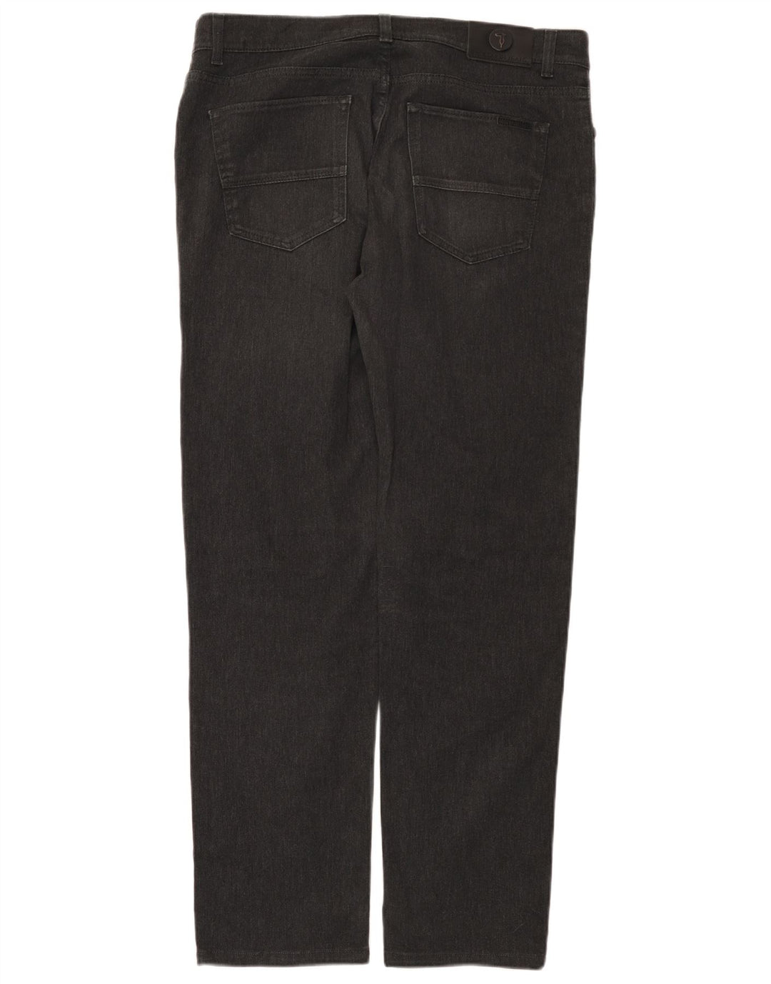 Trussardi Herren Straight Jeans W37 L31 Graue Baumwolle