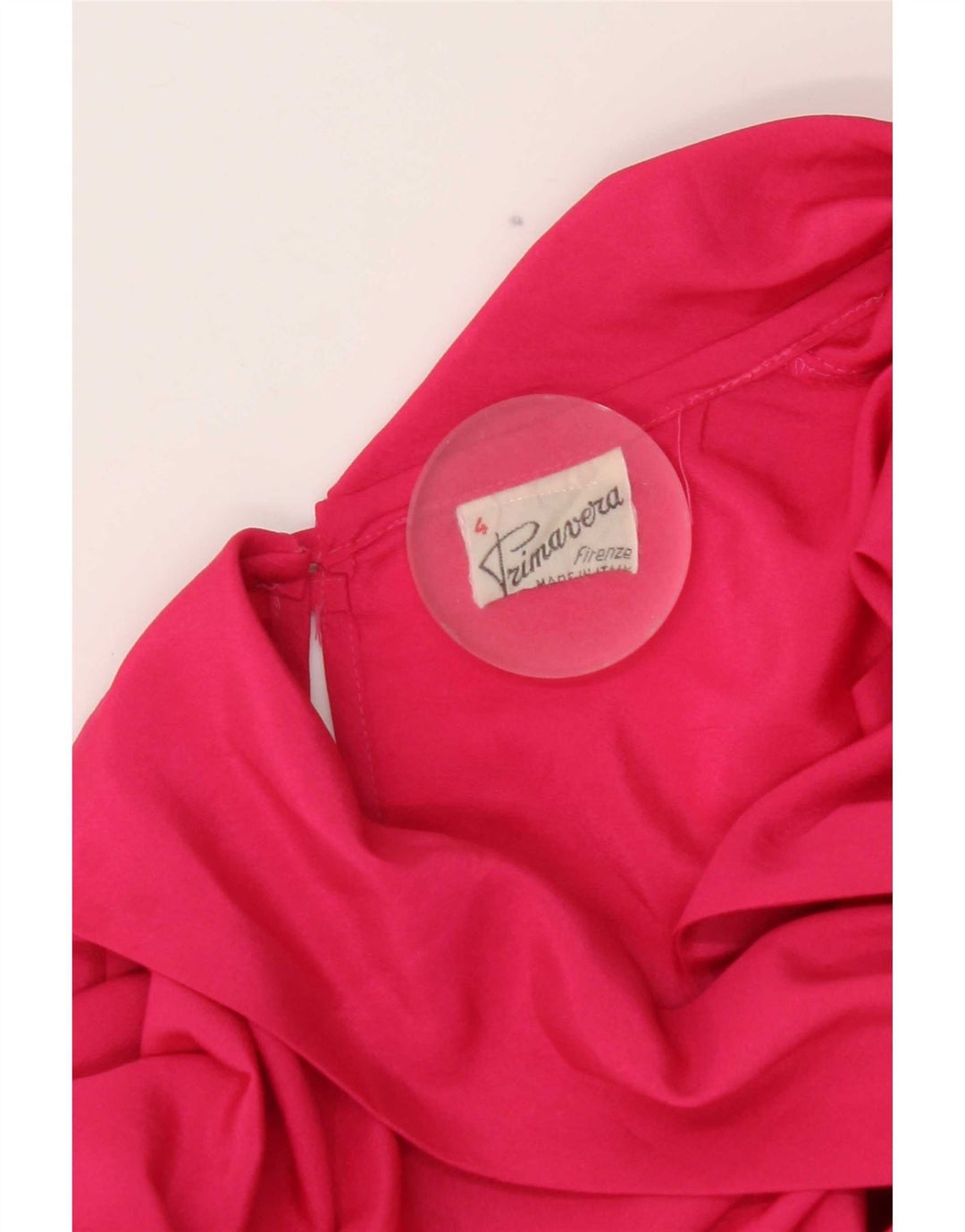 Primavera Firenze Damen-Blusenoberteil mit Fliege, übergroß, Gr. 46, Rosa