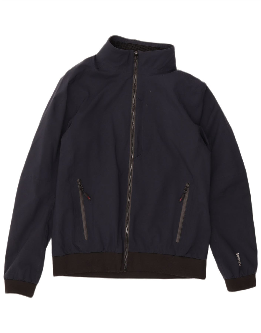 SLAM Herren-Bomberjacke mit Grafik, UK 40, Größe L, Marineblau, Polyester