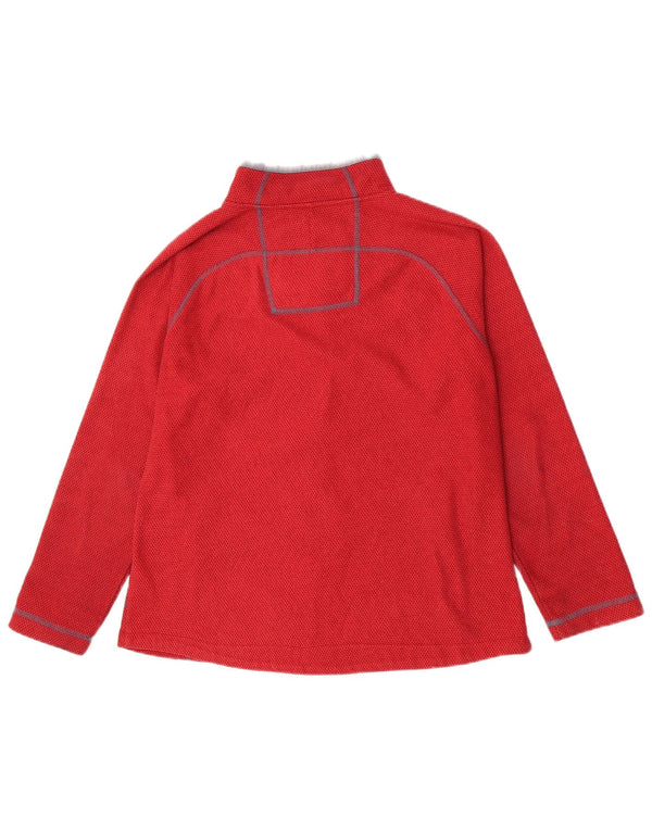 Weird Fish Womens Tracksuit Top Jacket UK 12 Medium Red Polyester