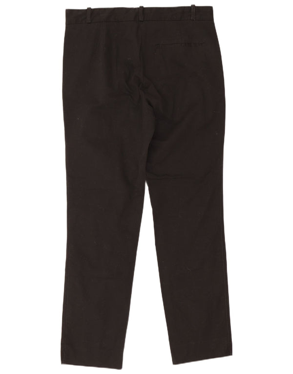 Massimo Dutti Damen Slim Chino-Hose EU 40 Medium W30 L27 Schwarze Baumwolle