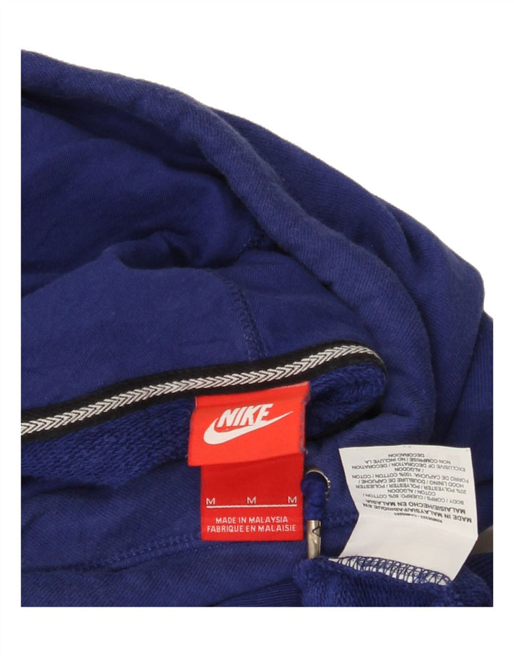 NIKE Womens Hoodie Jumper UK 14 Medium Blue Cotton Vintage Nike and Second-Hand Nike from Messina Hembry 