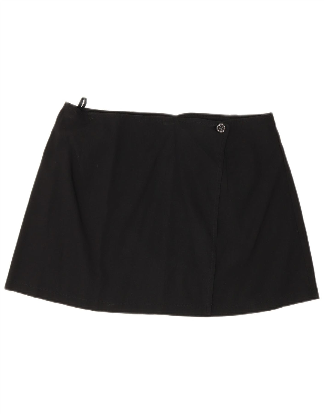 Orsay Damen Mini-Wickelrock IT 42 Medium W30 Schwarze Viskose