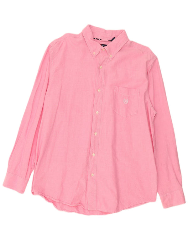 Chaps Herrenhemd XL Rosa Baumwolle