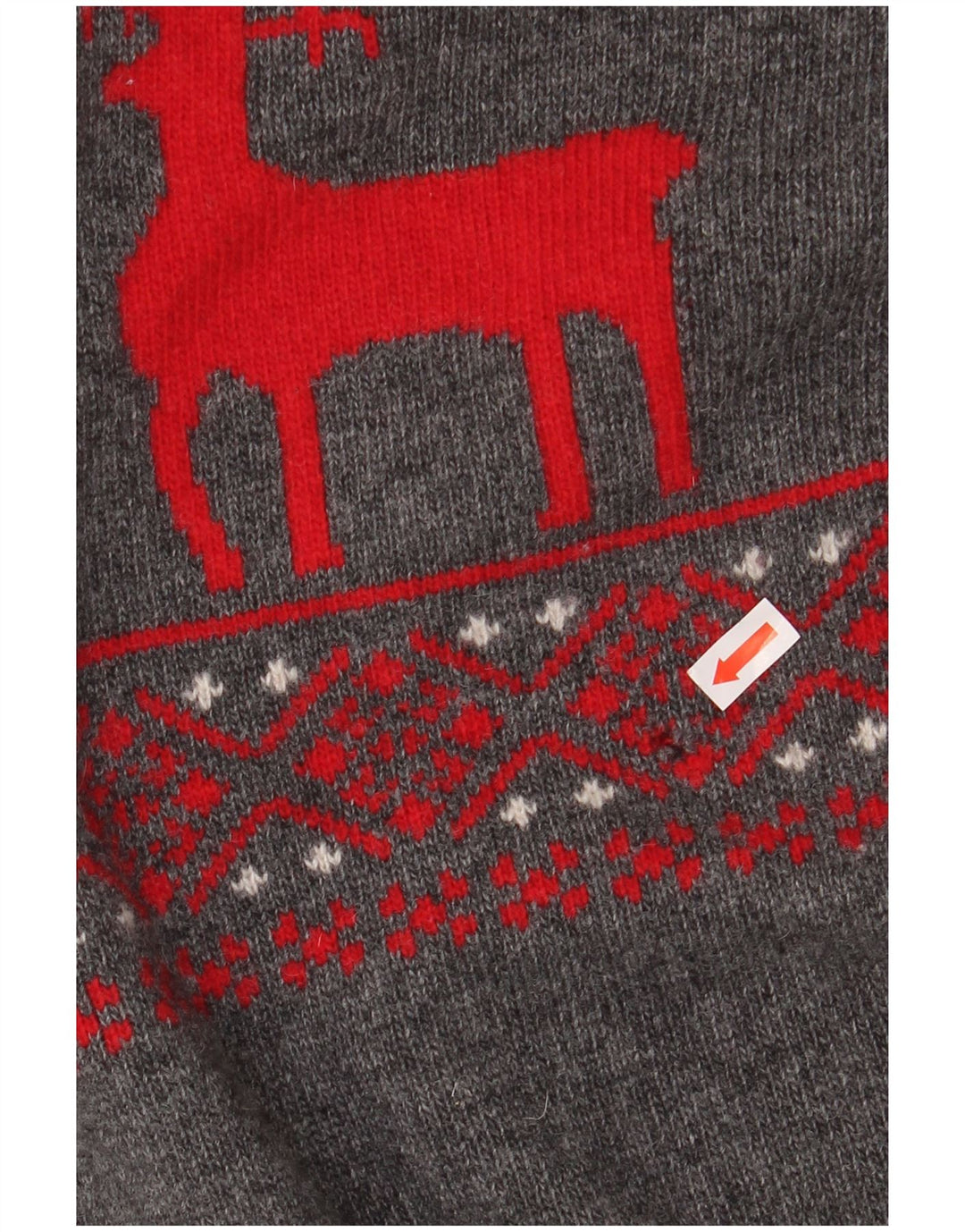 BARBOUR Jungen-Pullover mit Schalkragen, 15–16 Jahre, 2XL, graue Fair-Isle-Wolle