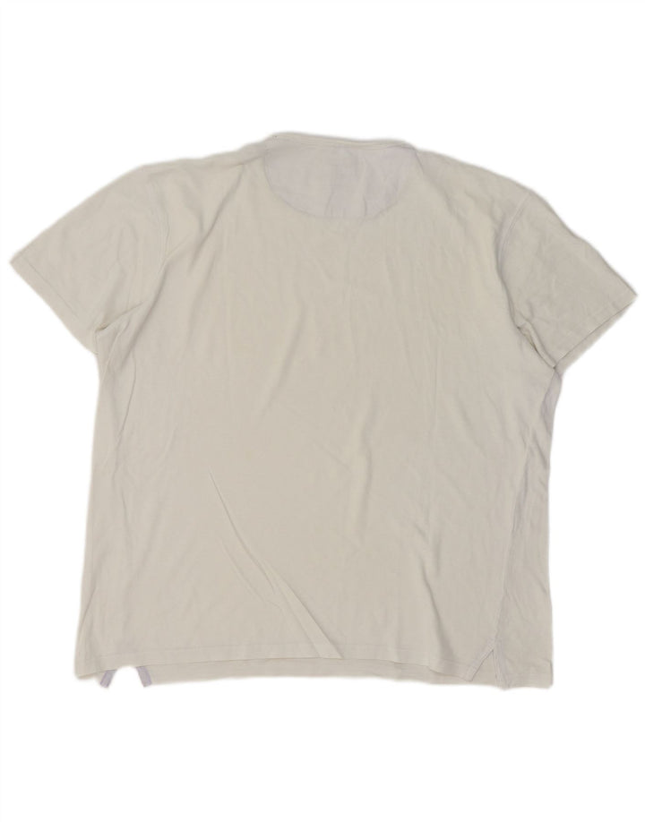 Massimo Dutti Herren T-Shirt Top Large Off White