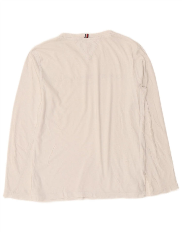 Tommy Hilfiger Langarmshirt mit Grafik für Jungen, 11–12 Jahre, Weiß