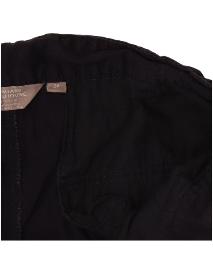 Mountain Warehouse Herren-Cargoshorts, W34, Größe L, Marineblau, Baumwolle