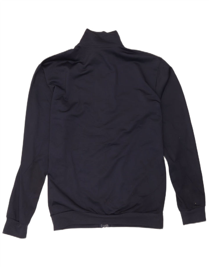 Nike Herren-Trainingsanzug-Top-Jacke aus mittelblauem Polyester in Marineblau